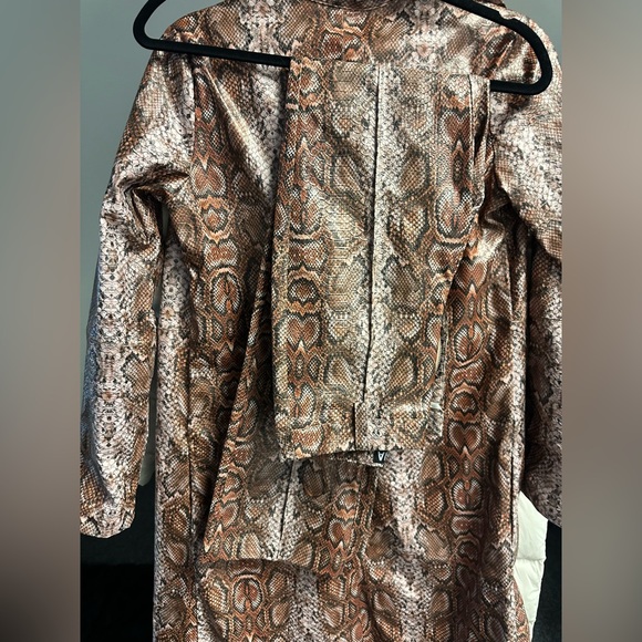 I.AM.GIA brown snakeskin jacket and pants set - Picture 5 of 5